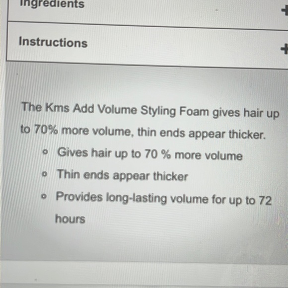 KMS ADD VOLUME Styling Foam NEW 71g/2.5oz - Picture 7 of 9